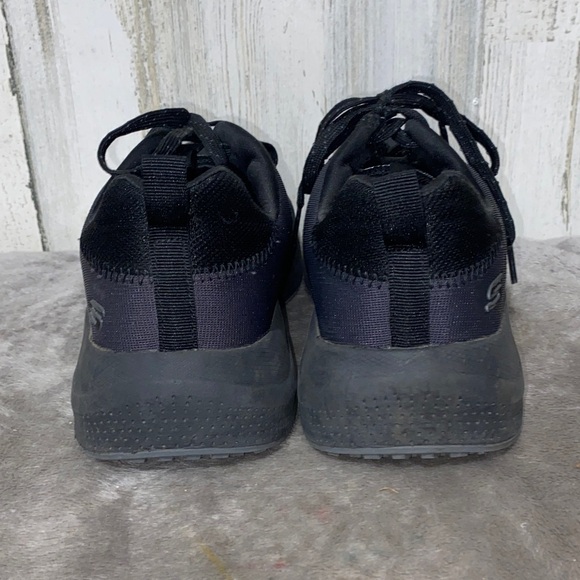 1114 Skechers Carbon Nano Black Steel Toe Sneakers - Picture 5 of 9